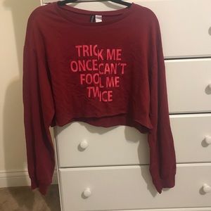 cropped graphic long sleeve